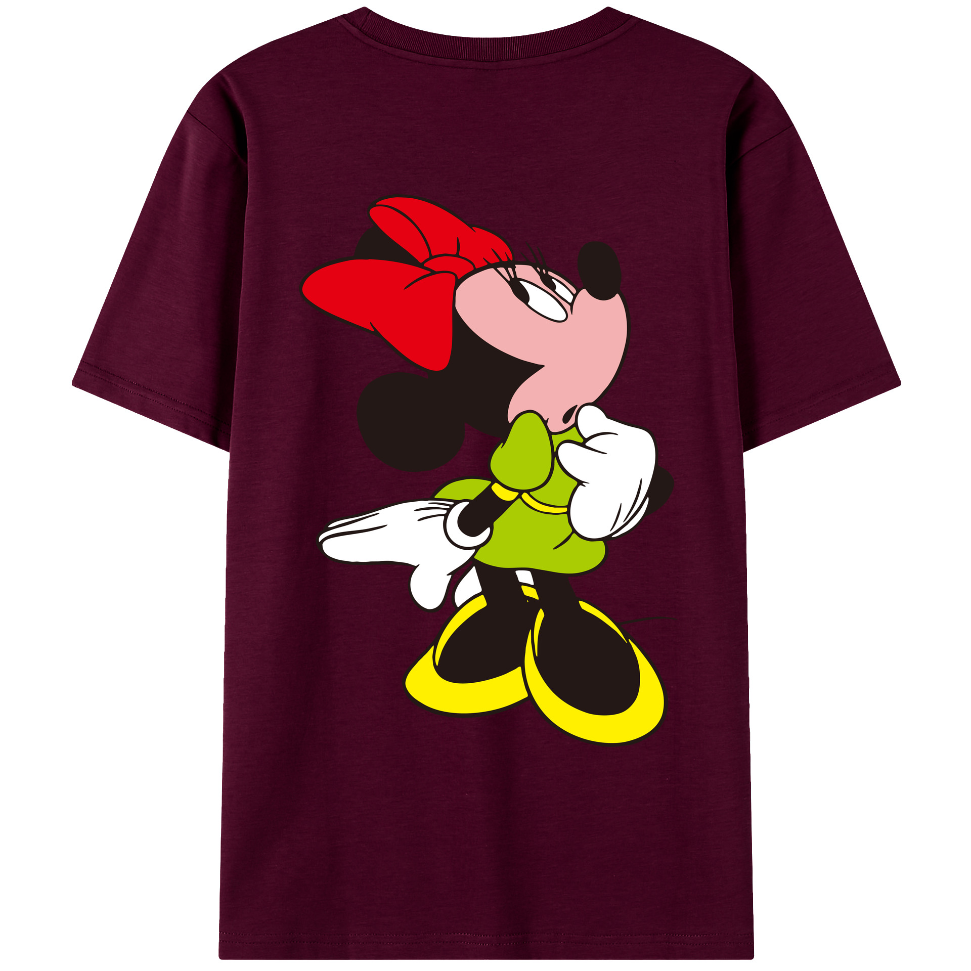 （画像用） ミッキーマウス Mickey Mouse レディース半袖Tシャツ(バックプリント)
